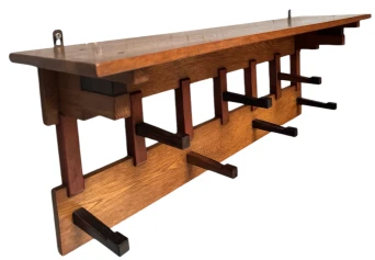 Art Deco Modernist Coat Rack by P.E.L. Izeren for De Genneper Molen, 1920s